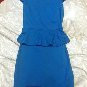 Blue Express peplum dress